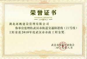 武汉市政工程金奖