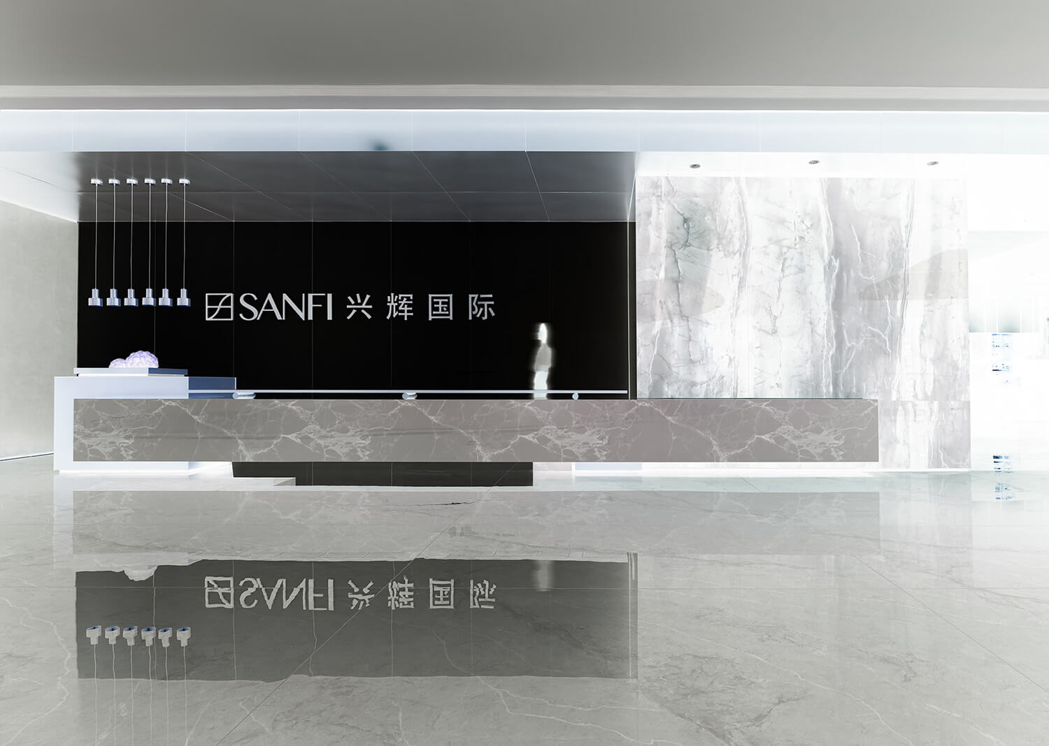 郑州集团办公室设计公司-兴辉国际总部展厅装修设计案例(图4) 郑州集团办公室设计公司-兴辉国际总部展厅装修设计案例(图4)